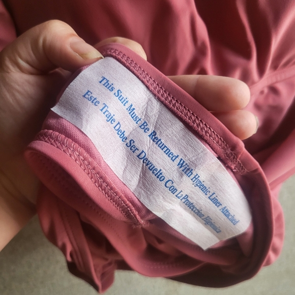 NWT One Piece Swim Suit Pink Large Kona Sol Target Bathing Suit Summer Vacation - Picture 7 of 8